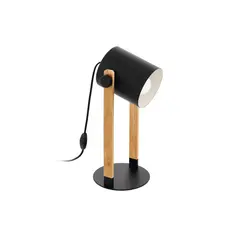 EGLO - Lámpara de Sobremesa Hornwood 1L E27 Negro