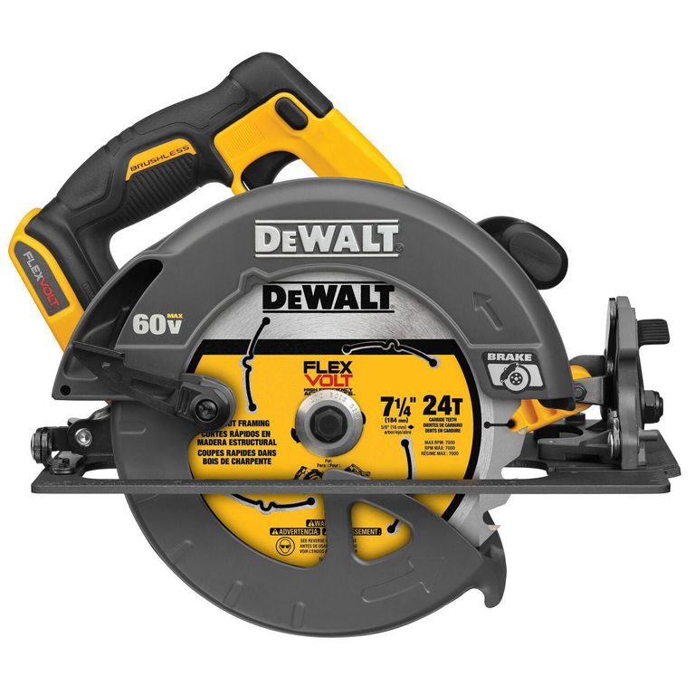 Sierra Circular Inalámbrica Dewalt Flexvolt 184mm 60V BRUSHLESS (Sin batería)