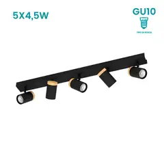 EGLO - Lámpara de Pared Cartagena 5L GU10 Blanco