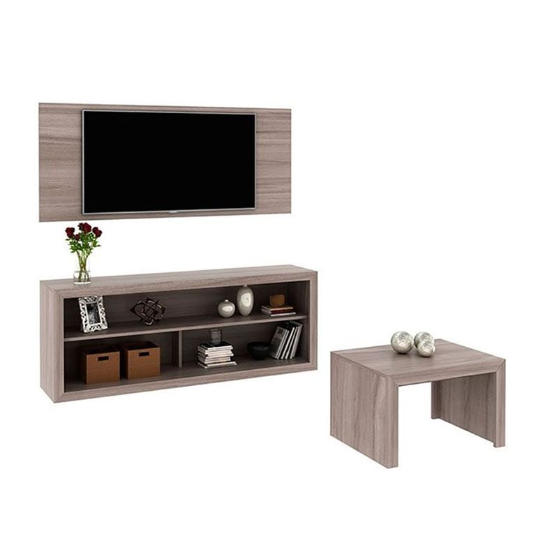 Combo Panel de TV 50" + Mesa Auxiliar + Mesa de Centro Spark