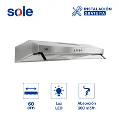 SOLE - Campana Extractora 60cm Roma TURE15COV2