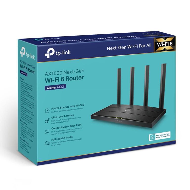 Router Wi-Fi 6 Gigaibt AX1500 Tp-Link