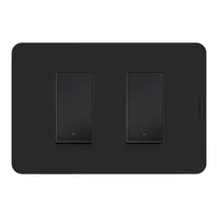 BTICINO - Interruptor Doble Matix GO Negro