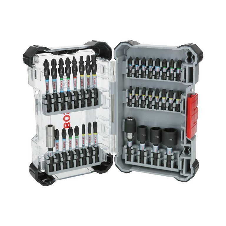 Kit de Puntas y Dados para Atornillar 36 Piezas Impact Control Bosch