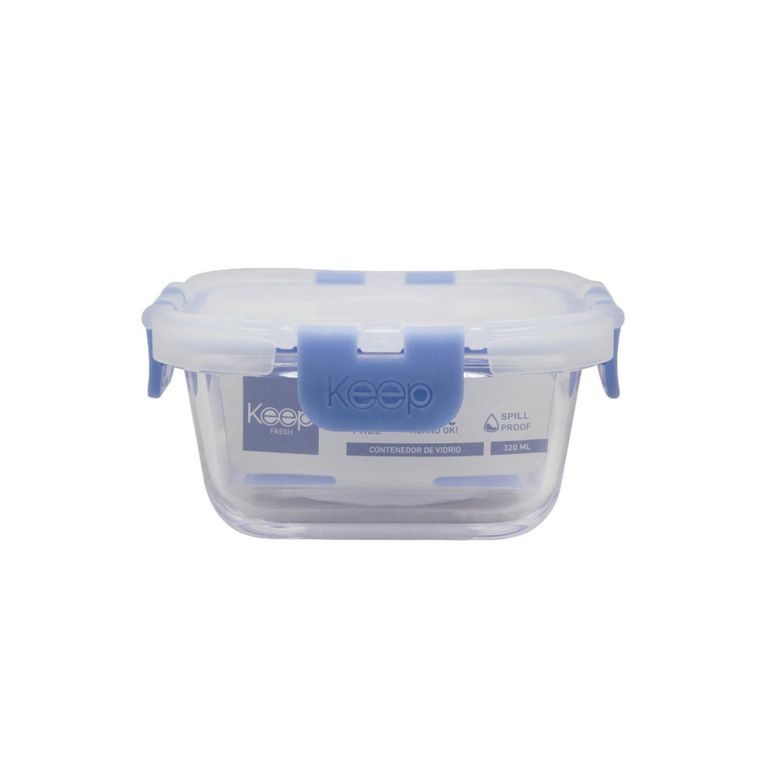 Taper Hermético Cuadrado Keep 320ml