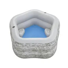 BESTWAY - Piscina Familiar TruPrint Stone 213x206x53cm