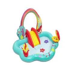 BESTWAY - Centro de Juegos Inflable La Sirenita 2.21x1.93x1.17m