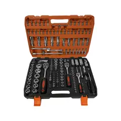 ASAKI - Juego de Llaves Ratchet + Dados 1/2" 1/4" 3/8" + Accesorios 172 Piezas