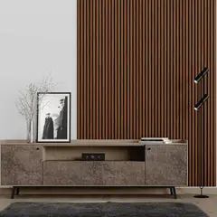 PISOPAK - WallPanel Nogal Café Mate 2.90m x 11.8 cm - Venta por unidad
