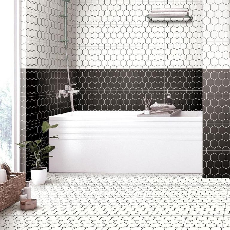 Cerámica Blanco Decorado 30x60cm 1.62m2 Hexa