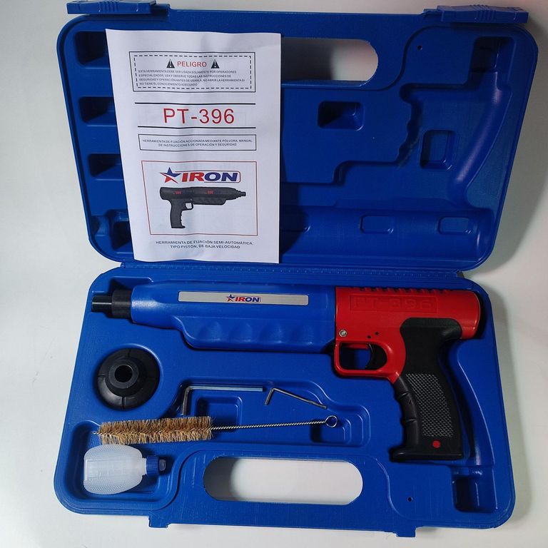 Pistola de fijación fulminante silenciosa