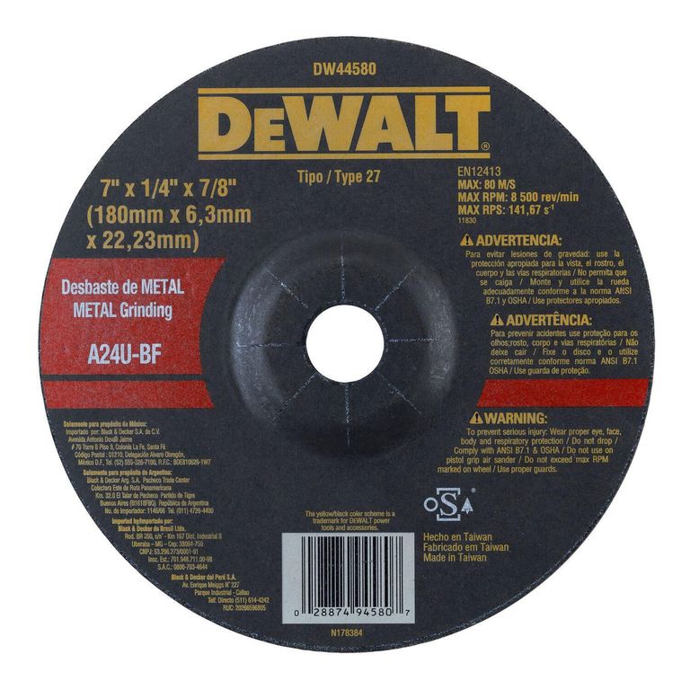 Caja de 25 Discos Desbaste 7x1/4