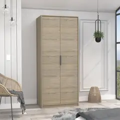 TUHOME - Ropero Blanco 2 Puertas Kaia