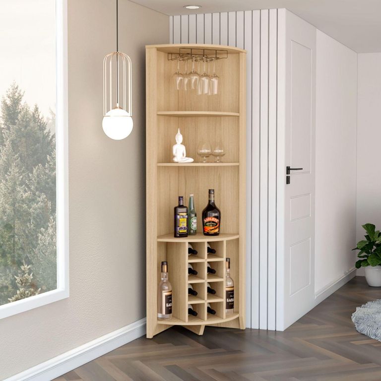 Bar Esquinero Essential 49x180.6x49cm Rovere