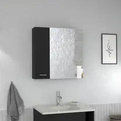 TUHOME - Botiquín Barcelona con Espejo Wengue