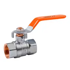 undefined - Válvula esférica 1/2 " Bronce con baño de níquel 600 LB WOG Urrea