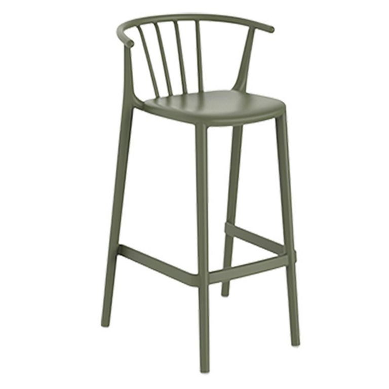Silla Bar Woody H75 Gris Verdoso