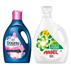 undefined - Detergente de Ropa Doble Poder Liquido 3.7l + Suavizante Downy Floral 2.8L