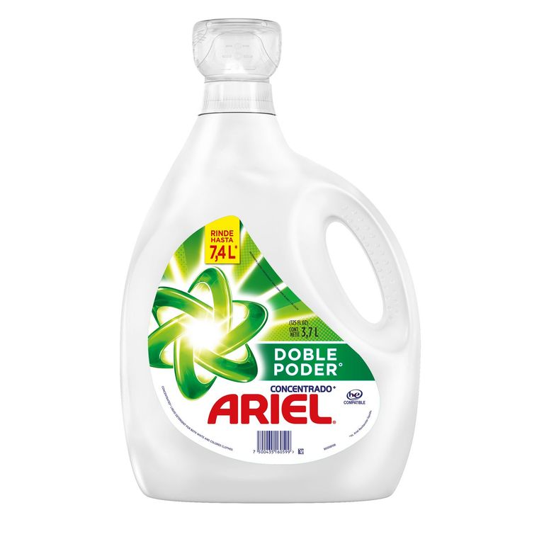 Detergente Líquido Ariel Doble Poder 3.7L