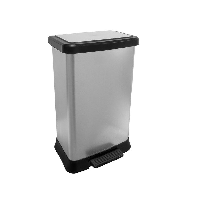 Papelera de Polipropileno Ximesa Metalizado 55L