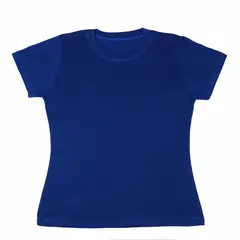 S/M - Polo Dama Manga Corta Azul