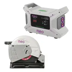 NEO - Soldadora inverter electrodo 200A IX11200 220V y Tronzadora de Metal