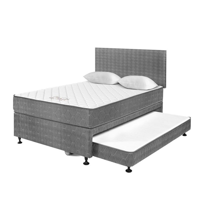 Dormitorio Diván 2 Plazas + 2 Almohadas + Protector