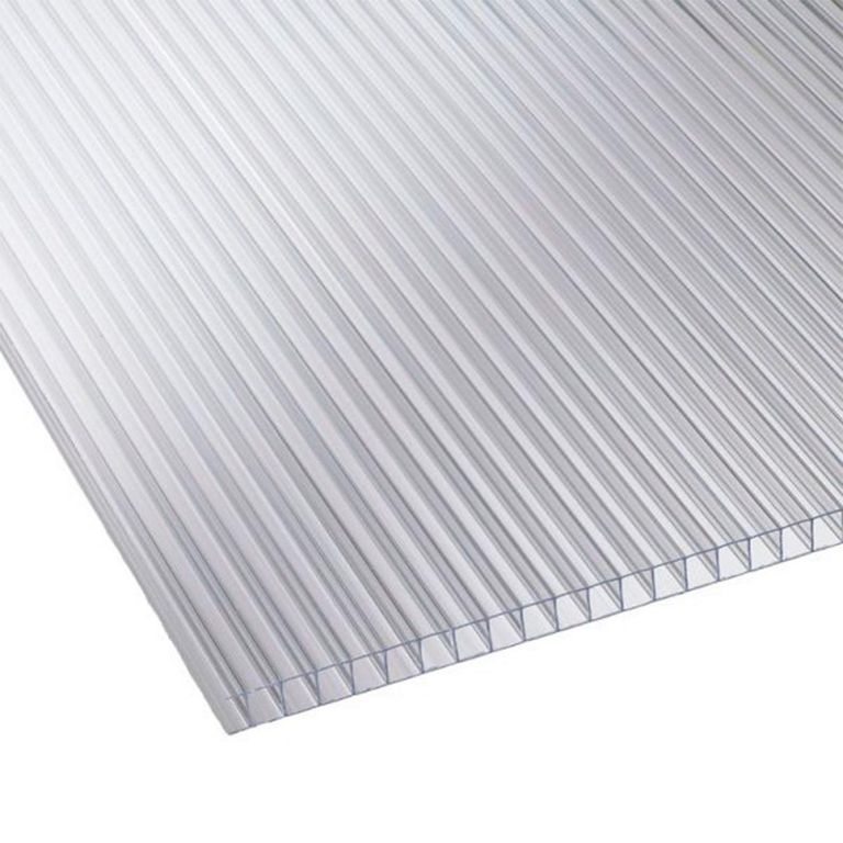 Techo de Policarbonato Alveolar Clear 2.10m x 2.90 m x 6mm Polygal