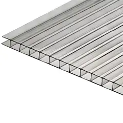 POLYARQ - Techo de Policarbonato Alveolar Clear 1.05m x 2.95m x 10mm Polygal