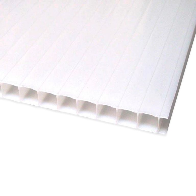 Techo de Policarbonato Alveolar Ice 1.05m x 2.90m x 8mm Polygal
