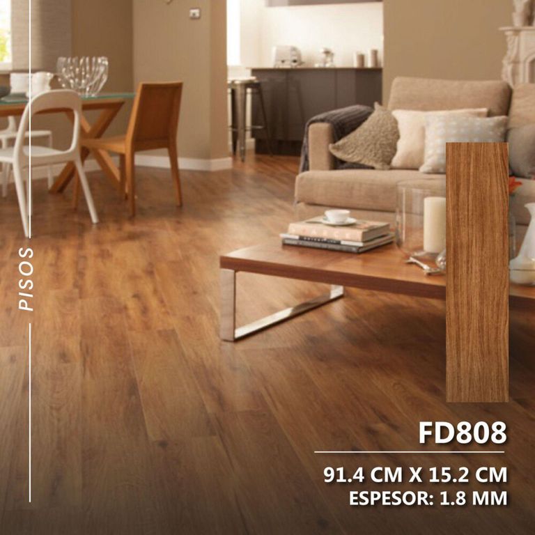 Piso PVC Autoadhesivo Cedro 1.6mm 91.4x15.2 cm 5m2