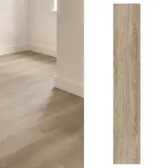 DECOKASA - Piso SPC Marrón Arena 18x122cm 5.5mm - Venta por caja