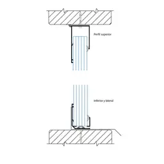 POLYARQ - Sistema Polywall: Perfil Superior 30Mm X 6.00 M (Pasup3040X)Para Fachada De Policarbonato