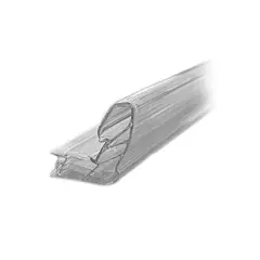 POLYARQ - Sistema Topgal: Perfil Borde Clear 6 Mm X 2.95 Ml Accesorio Terminal