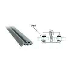 POLYARQ - Epdm Para Unión De Aluminio Impermeable Epdm Al6-16 X Ml
