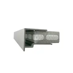 POLYARQ - Canal De Aluminio Para Bordes De Plancha De Policarbonato U De Aluminio C/ Rompe Gotas 10Mm X 6.00M