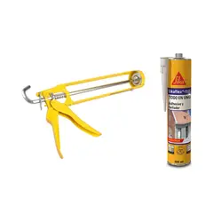 SIKA - Pistola Aplicadora para Silicona + Adhesivo y Sellador de juntas Sikaflex 11FC Purform 300 ml Blanco