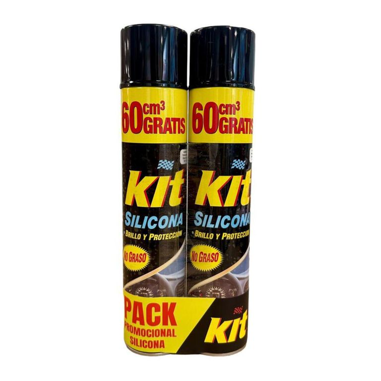 Kit Silicona para Auto en Aerosol Kit 2 X 420 ml