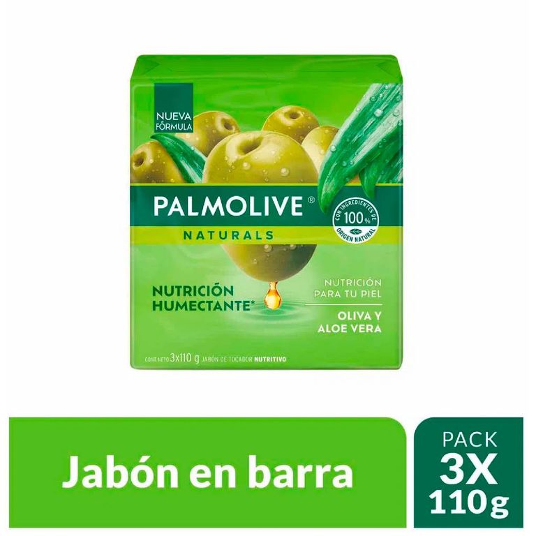 Jabon Aloe Y Oliva Pack X3 Palmolive 110G