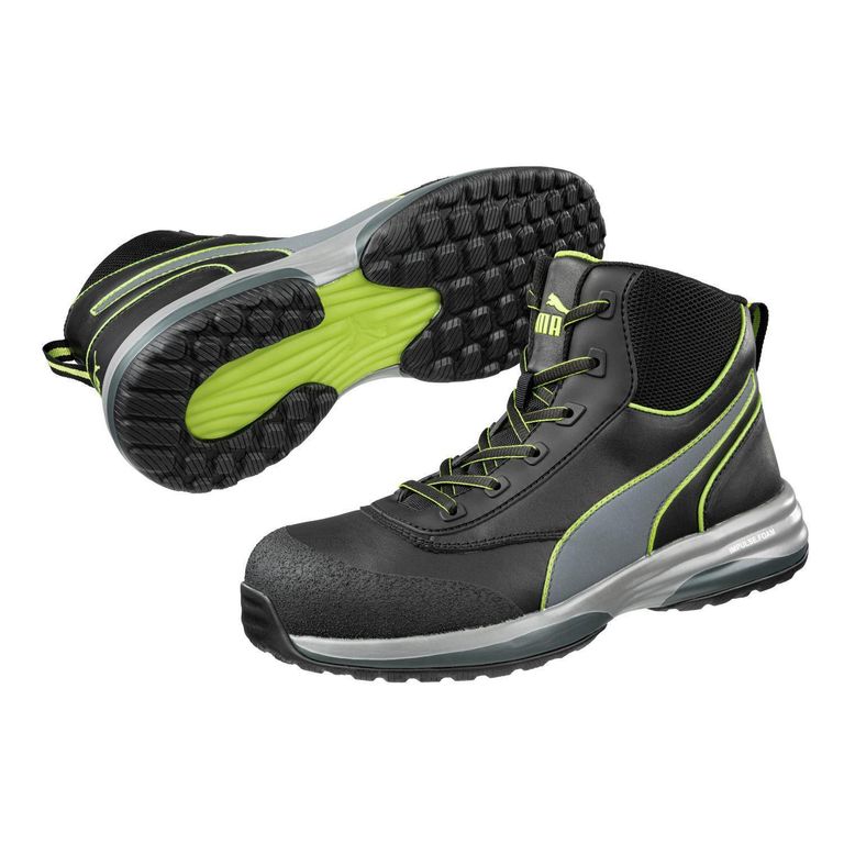 Zapatos de Seguridad Punta de Acero Unisex Rapid Green