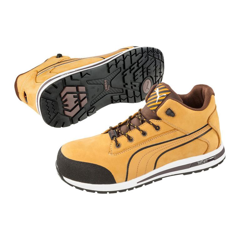 Zapatos de Seguridad Punta de Acero Hombre Dash Wheat