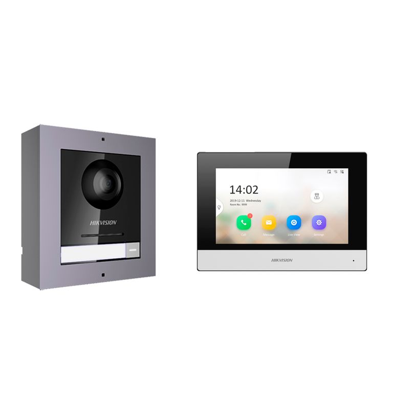Kit Videoportero Ip Camara 2mp Pantalla Tactil App Llamada
