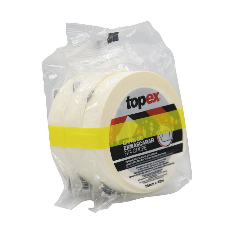 Masking Tape Topex 24mmx40m Pack x3