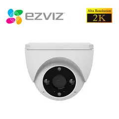 EZVIZ - Cámara de Seguridad H4 2K Domo Visión Nocturna a Color Exterior