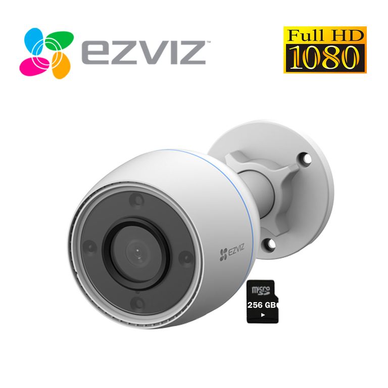 Cámara Seguridad Ezviz Wi-Fi H3C Color 1080P IP67 Noche Color SD 256GB