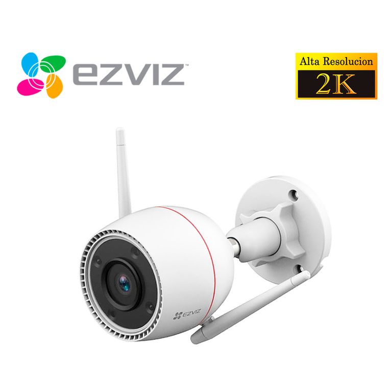 Cámara Seguridad Ezviz Wi-Fi Exterior H3C 3MP IP67 Noche Color