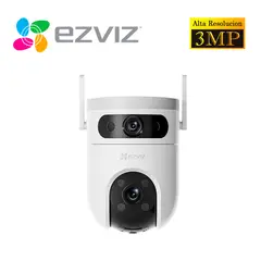EZVIZ - Cámara de Seguridad H9C 3Mp + 3Mp Binocular Wifi Exterior Giratoria 360