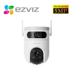 EZVIZ - Cámara de Seguridad H9C 5Mp + 5Mp Binocular Wifi Exterior Giratoria 360