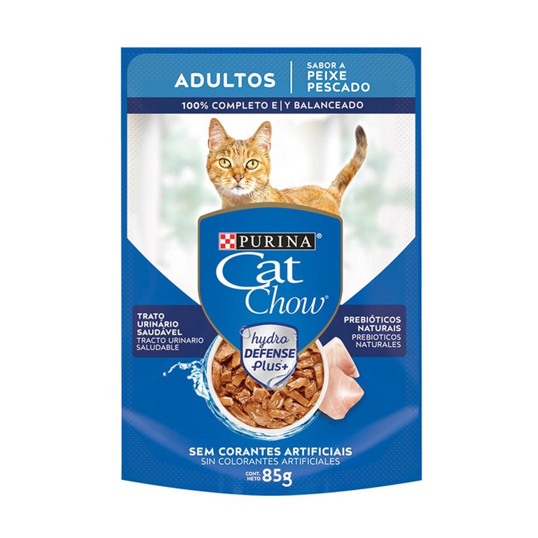 Cat Chow Alimento Húmedo para Gato Adulto Sabor Pescado 85 gr
