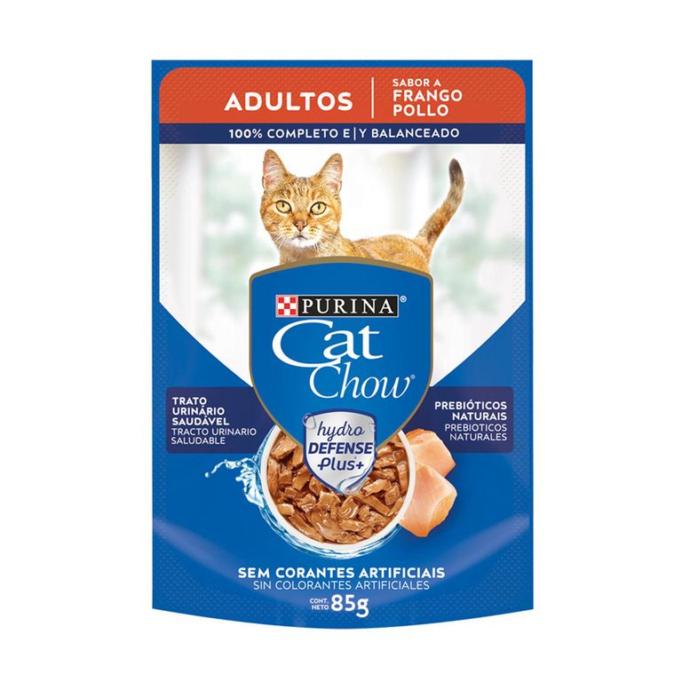 Cat Chow Alimento Húmedo para Gato Adulto Sabor Pollo 85 gr